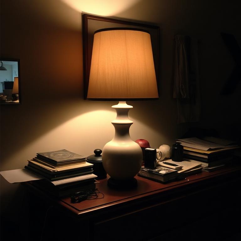 Lampa ceramiczna — zdjęcie przed obróbką AI