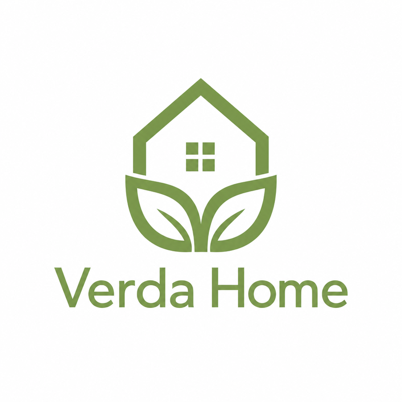 Przykładowe logo wygenerowane przez AI dla marki Verda Home