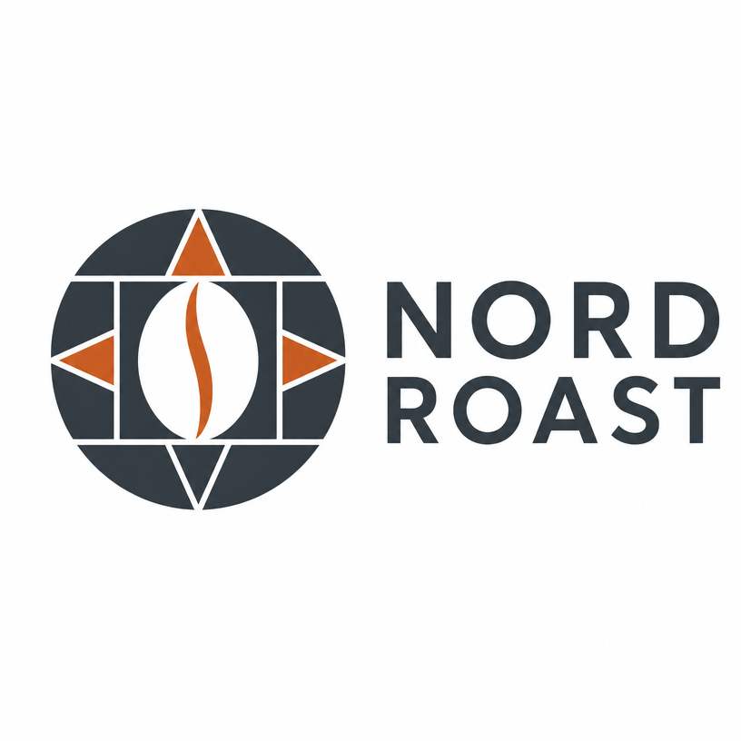 Przykładowe logo wygenerowane przez AI dla marki Nord Roast